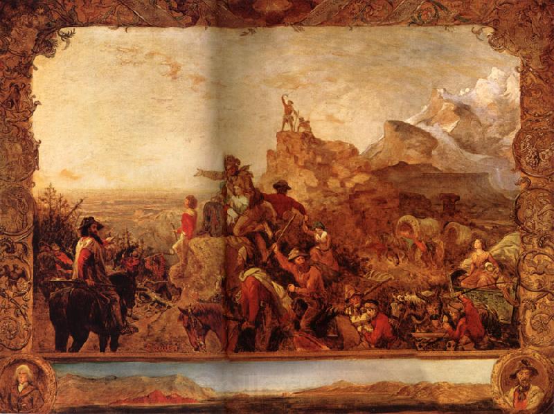 Emanuel Leutze Westward the course of empire Spain oil painting art